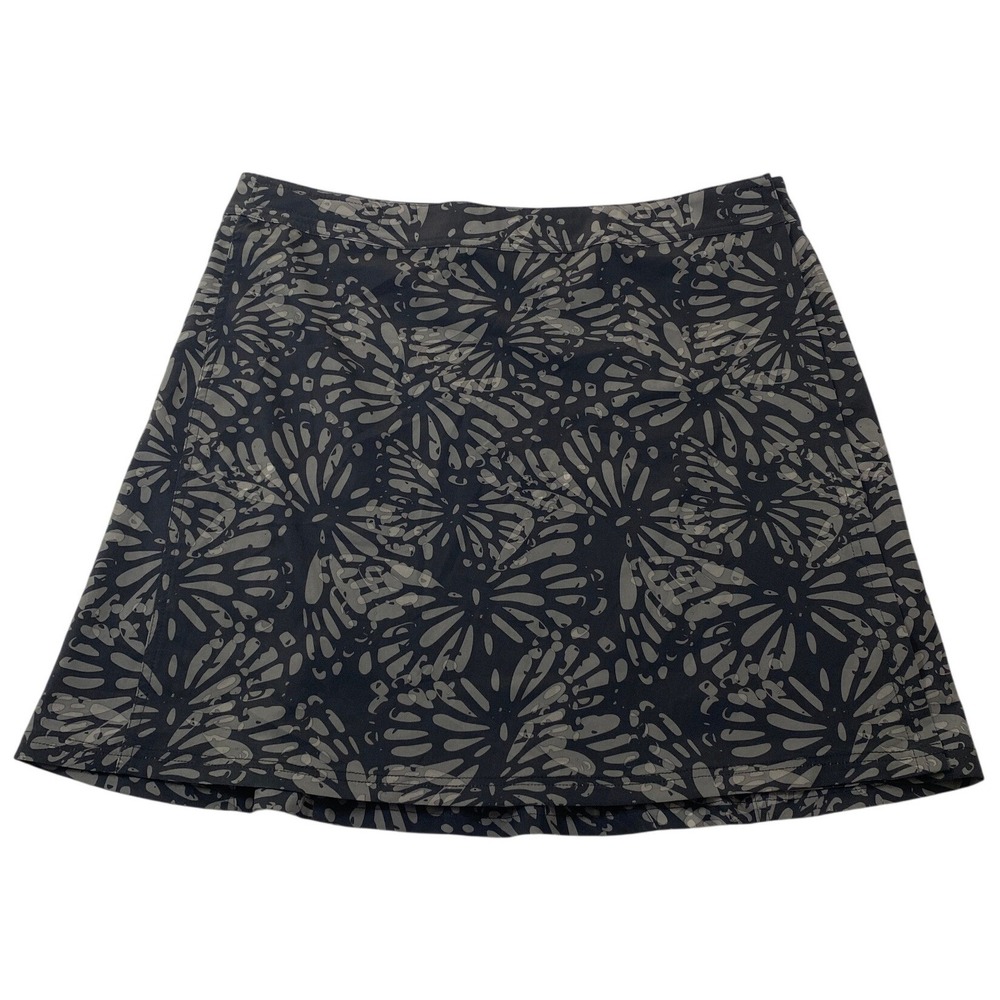 RipSkirt Hawaii Womens XL Black Grey Floral Wrap Active Skirt Quick‎ Dry Travel